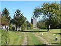 The approach to Whitson parish church