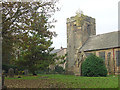 St Martin of Tours, Bilborough - the tower and part of the churchyard