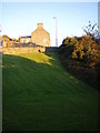 West gable end of Borthwen Terrace from Orielton Gardens