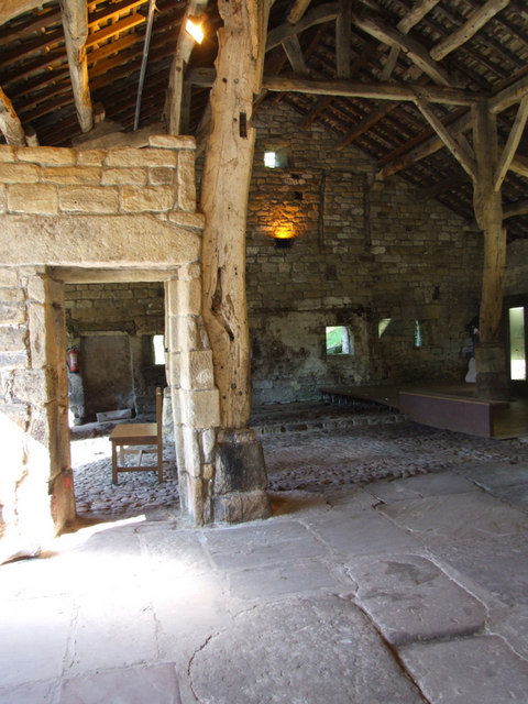 Aisled barn at Wycoller, restored as a... © sylvia duckworth ...