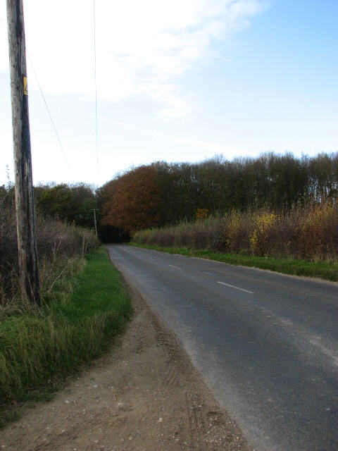 Approaching Salle Park on the B1145 (Cawston Road)