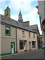 The steeple of the Market Hall from Stryd Penlan