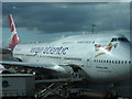 TQ0675 : Virgin plane at terminal 3, Heathrow by Janet Lute