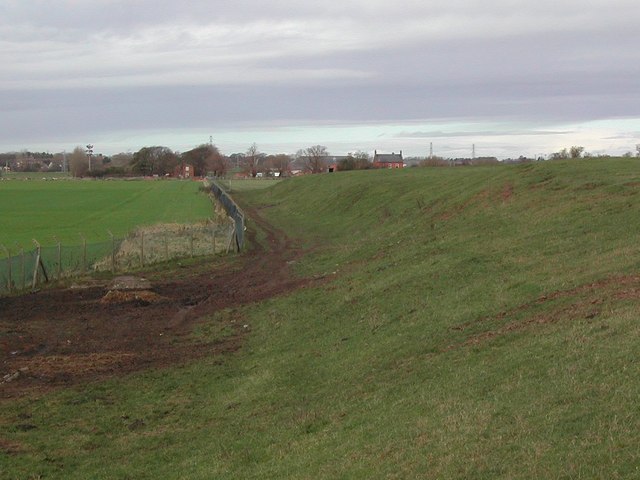 Embankment to old tip workings