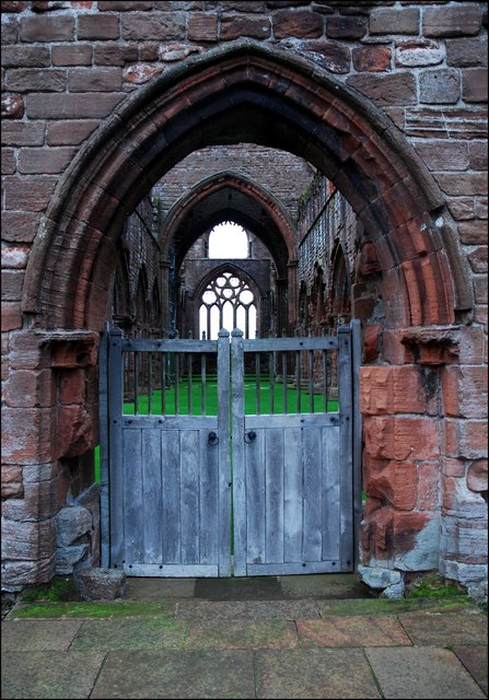Entrance at Sweetheart Abbey