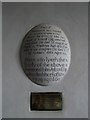 SX3396 : Memorial tablet, Tetcott Church by Derek Harper