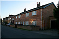 Brick cottages on Works Lane, Barnstone