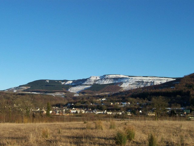 Looking across the A465 to the village of Blaengwrach
