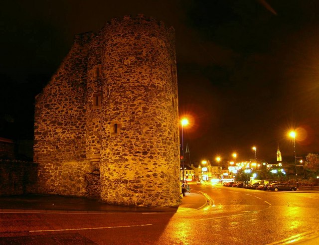 The 'Tower House' by night