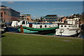 Boats moored in Diglis Basin, Worcester