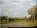 Road junction at Coed-y-fron