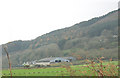 Bronllwyd Farm at the foot of Mynydd Rhiw mountain