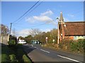 Junction of A3090 and Halterworth Lane