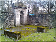 NS3975 : Former portcullis entrance to Dumbarton Prison by Stephen Sweeney