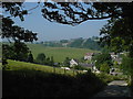 Bradwell - View over village from track to Rebellion Knoll