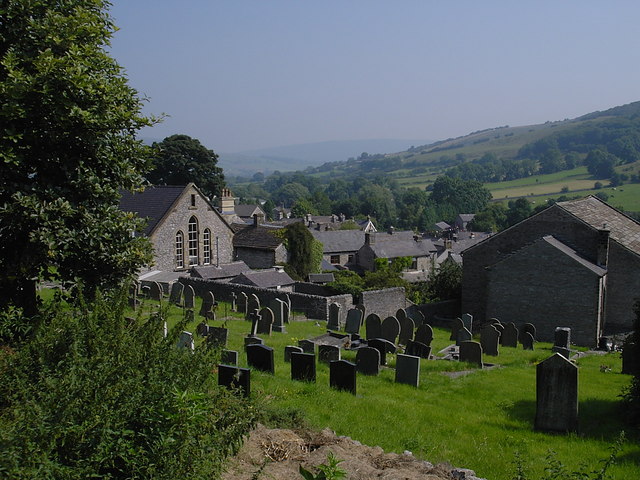 Bradwell - Methodist Chapel and gravestones