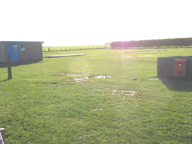 View south across the former RAF Penrhos airfield