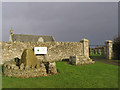 The entrance to Oxnam Churchyard