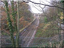 SE2735 : Railway line looking towards Headingley Station by Betty Longbottom