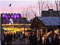 Christmas Market at Dusk