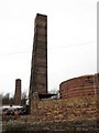 Chimneys and kiln at Bardon Mill Pottery