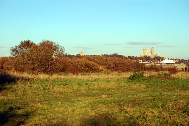 Lincoln Cathedral from the old Swanpool landfill site