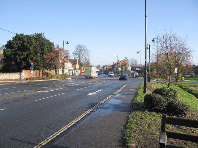 A30 meets the A323 from the right