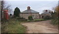 Start of row of houses at Desninghall Cottages