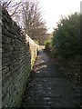 Footpath alongside Cemetery Wall