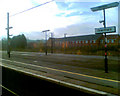 Southbound Grantham railway station