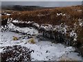 NN7049 : Frozen peathag, Creag Mhor by Chris Eilbeck