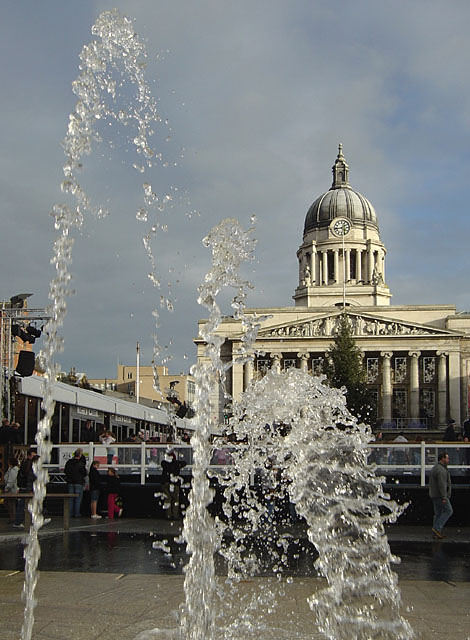 Council House and fountains