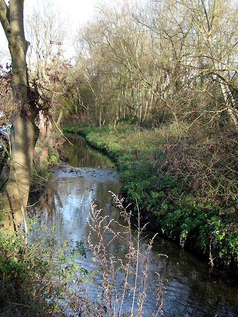 Smestow Brook, Compton, Wolverhampton © Roger D Kidd :: Geograph ...