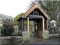 NY8355 : The lych gate of St Cuthbert's Church, Allendale by Mike Quinn