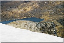 NH2881 : Loch Prille from Cona' Mheall summit ridge by Peter S