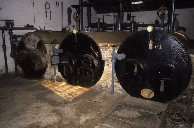 Lancashire boilers at Stretham Old Engine
