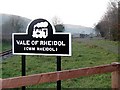SN6479 : Vale of Rheidol Railway sign at Capel Bangor by John Lucas
