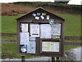 Notice board at the Yield Gate