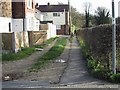 View SE along footpath next to Littlebourne recreation ground