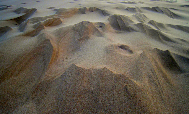 Patterns in the sand. Newburgh beach.