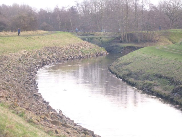 Confluence of Chorlton brook with the... © Jim Thornton cc-by-sa/2.0 ...