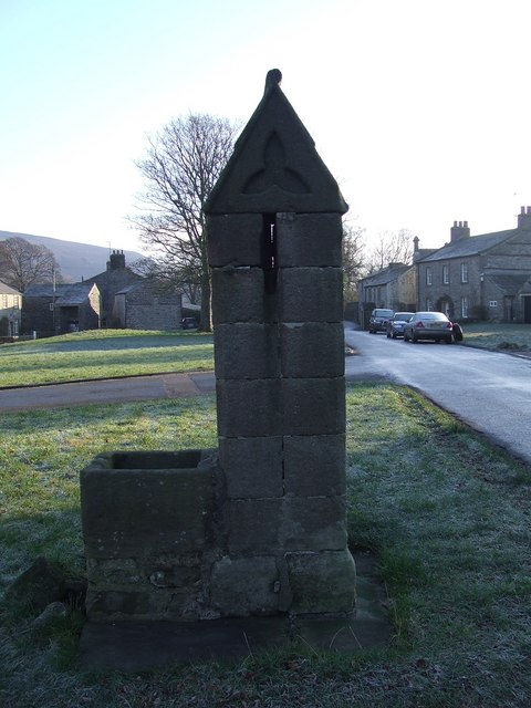 Stone Water-Pump on Arncliffe village green