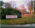 Entrance to Walesby Forest Scout Centre