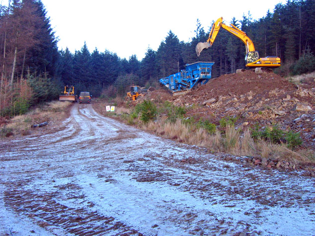 Forestry operations in Durris Forest