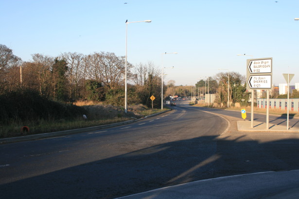 View North on the N1 near  Turvey Avenue, Donabate, Co Dublin.