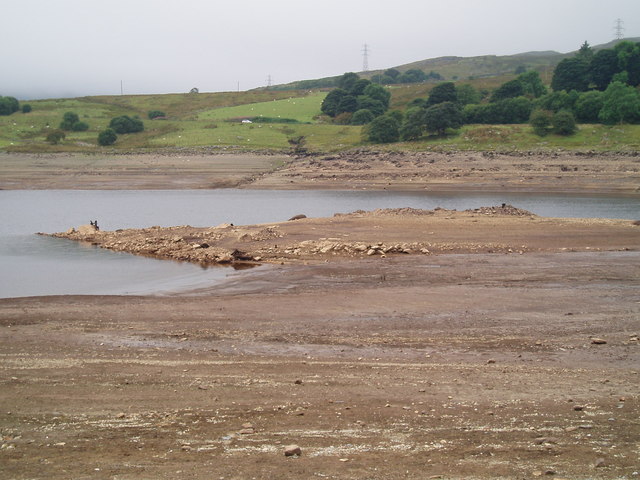 Llyn Celyn Reservoir taken from the Memorial Chapel