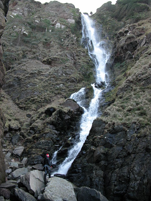 Hollowbrook Waterfall. Exmoor