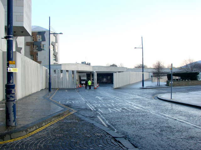 The Rear Entrance to the Scottish Parliament