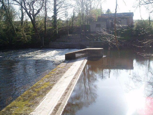 Weir on the river Dee