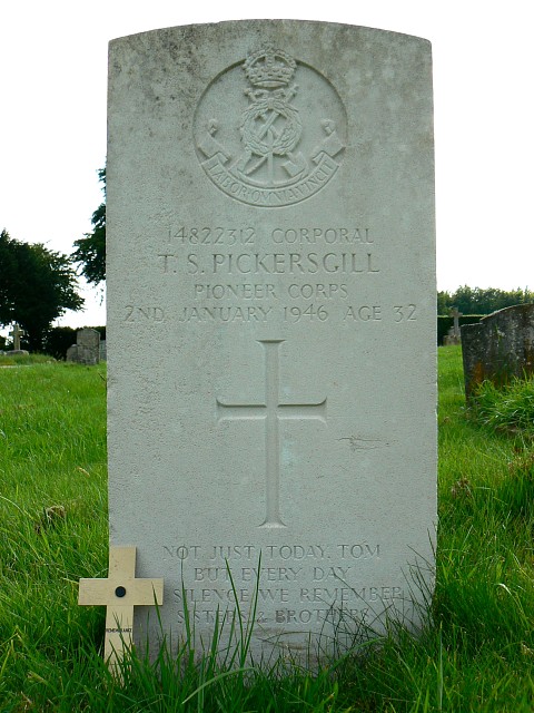 Grave of Corporal Pickersgill, Marlborough